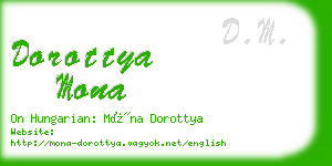 dorottya mona business card